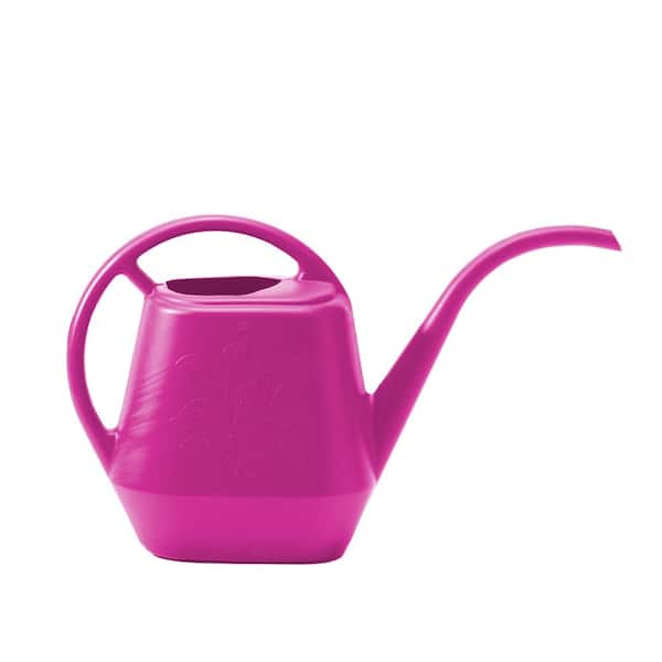 Bloem Aqua Rite 0.4 Gal. Fuchsia Plastic Watering Can