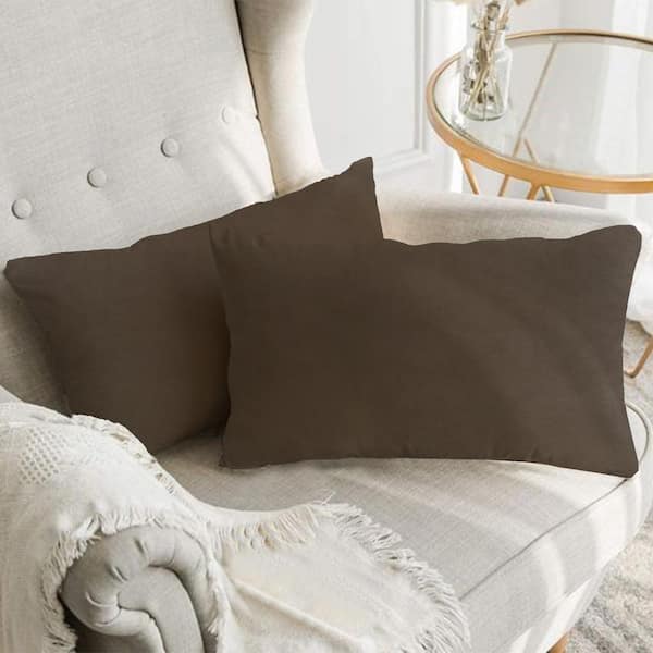 ROYALE LINENS Throw Pillow Insert 2 Pack 12 x 12 Inch Pillow Insert -  Square Pillow - Bed & Couch Pillow - Sofa Pillow Insert - Decorative Pillow
