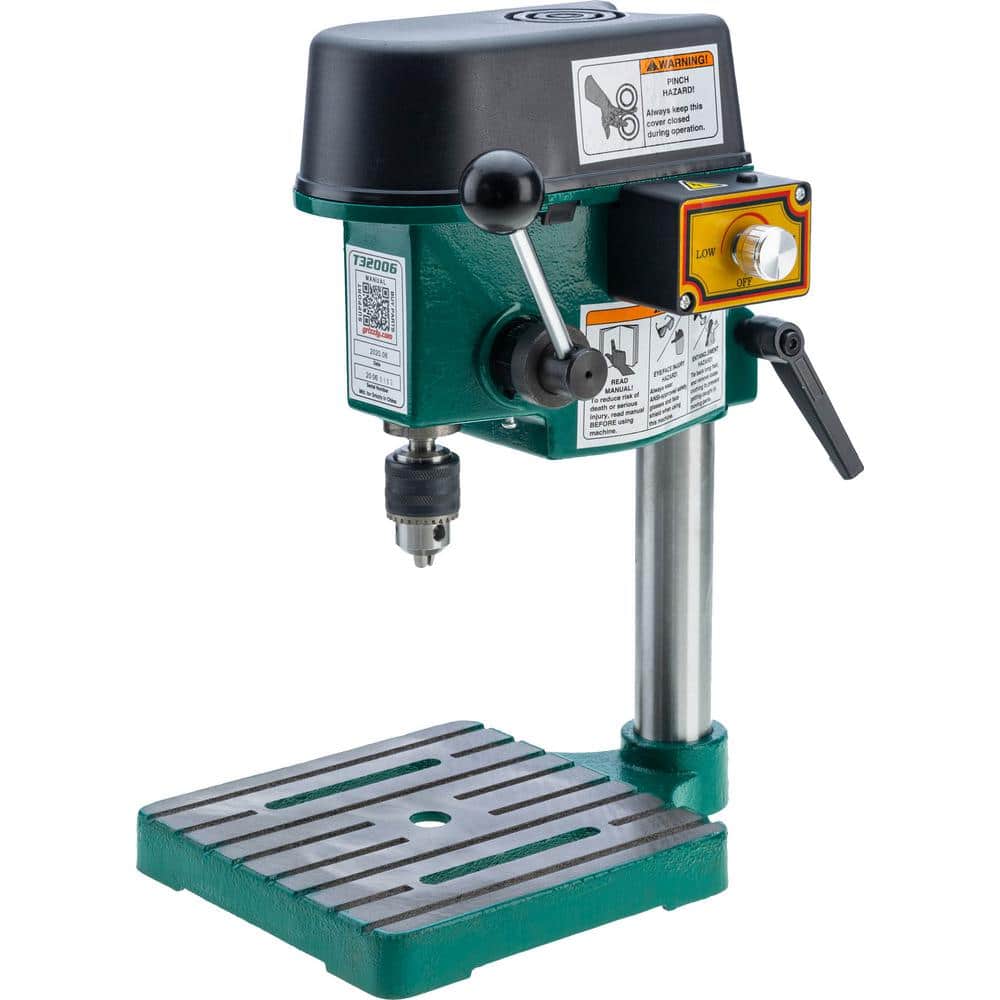 Grizzly Industrial Variable-Speed Mini Benchtop Drill Press with 0.25 in.  Chuck Capacity T32006 - The Home Depot