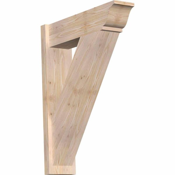 Ekena Millwork 8 in. x 36 in. x 28 in. Traditional Smooth Douglas Fir Outlooker