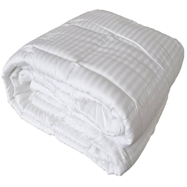 Natural Comfort Hotel Select 250tc Down Alternative White Oversize Duvet Cover Insert King Comforter Cdda K The Home Depot