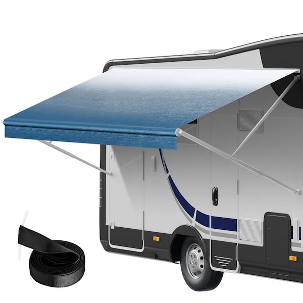 SKYSHALO RV Awning Fabric Replacement, 17 ft. 2 in. Fabric Length for 18 ft. Awning, Heavy Duty 3-Ply 16 oz. PVC Camper Awning