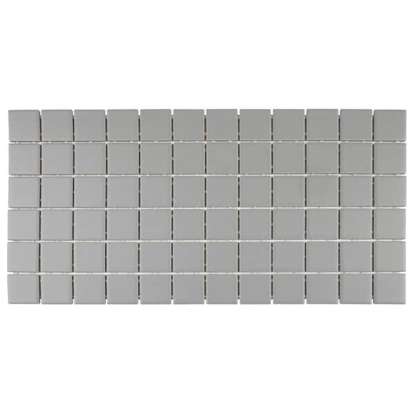 Daltile Restore Matte Dove Gray 12 in. x 24 in. x 6.35 mm Glazed Ceramic Mosaic Tile (2 sq. ft./Each)
