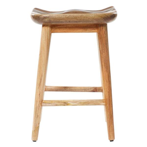 mango wood counter stool