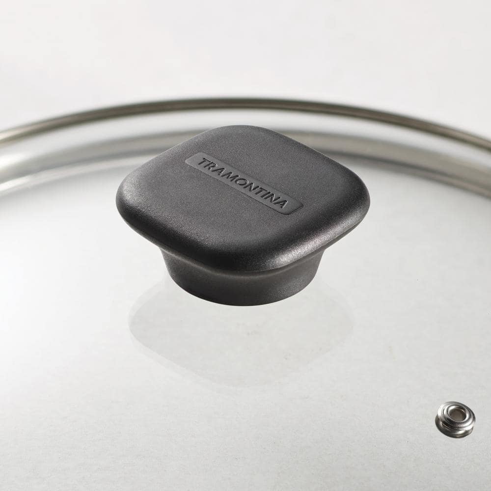 Hazelnut Aluminum Non-Stick 4.5 Quart Dutch Oven with Glass Lid