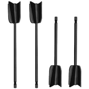 Multiple Sizes Resin Mixer Paddles, 4 Pcs in. Epoxy Mixer Attachment