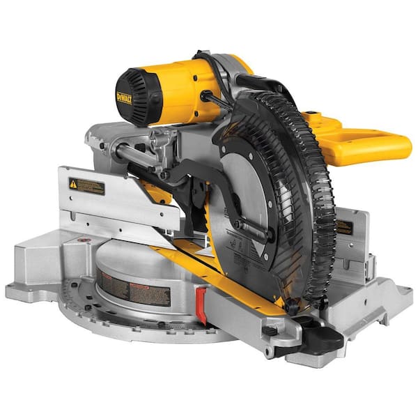 DEWALT - 15 Amp Corded 12 in. Double Bevel Sliding Compound Miter Saw with 32-1/2 in. x 60 in. Rolling Miter Saw Stand