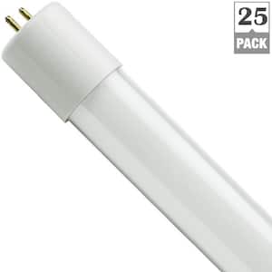 32-Watt Equivalent 12-Watt 4 ft. Linear Non-Dimmable T8 LED Bypass Tube Double Ended Light Bulb Warm White (25-Pack)