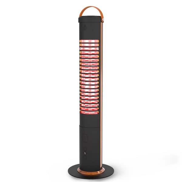 1200-Watt Outdoor Electric Freestanding Patio Heater-Black and Bronze