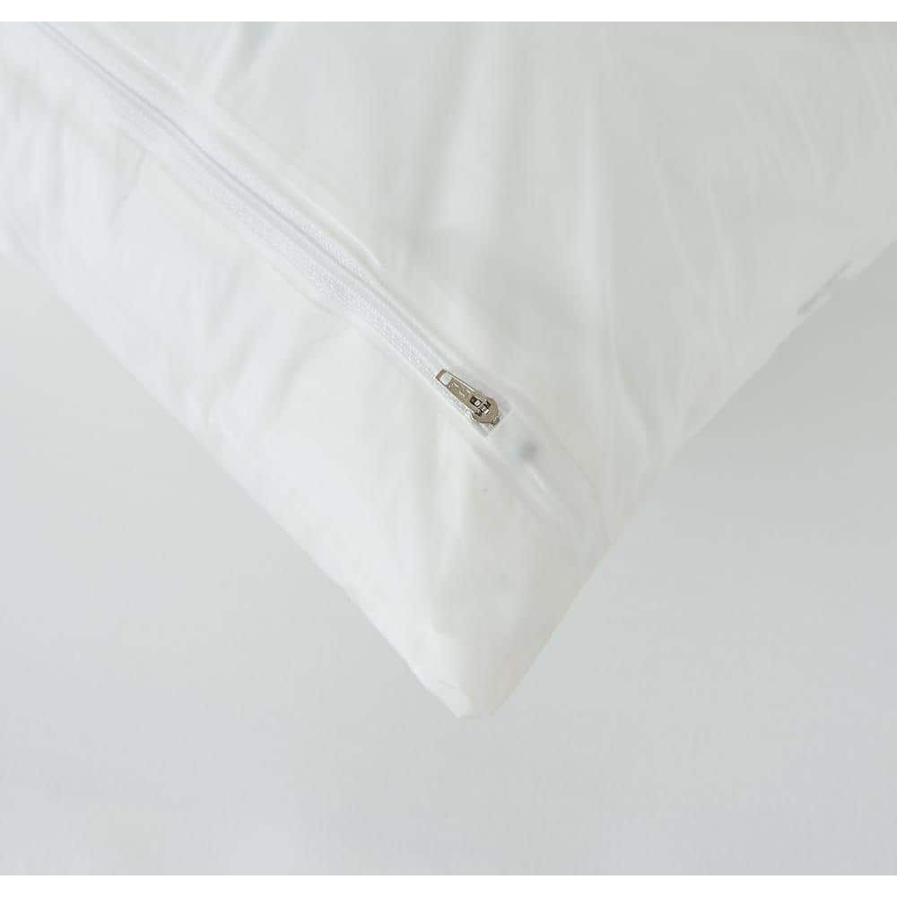 King White Hypoallergenic Polyester Pillow Protector