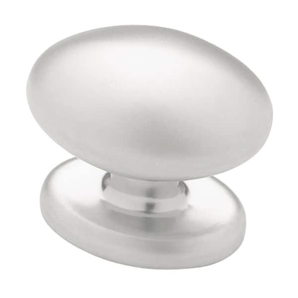 Liberty Citation 1-3/8 in. (35mm) Aluminum Football Shape Cabinet Knob