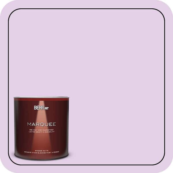 BEHR MARQUEE 1 qt. #P100-2 Sweet Romance Matte Interior Paint & Primer