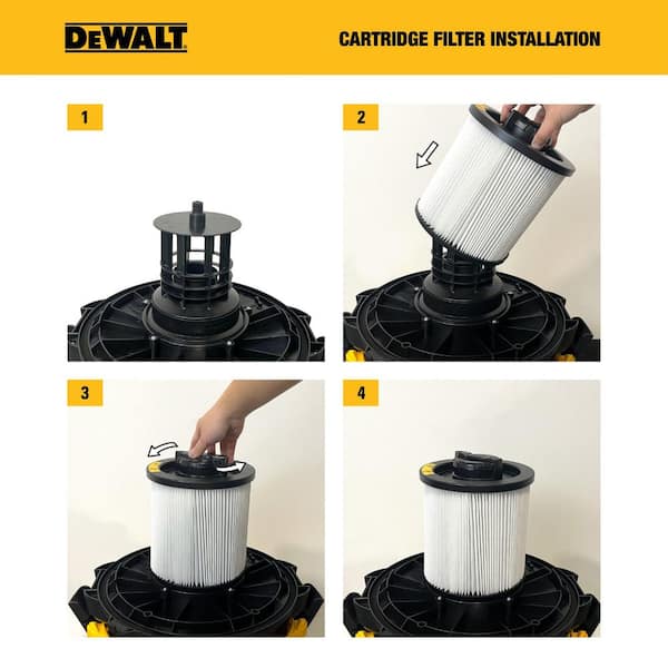 DEWALT 4 Gal. Standard Cartridge Filter for Wet Dry Vacuum