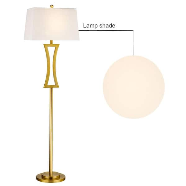 gold floor lamp shade