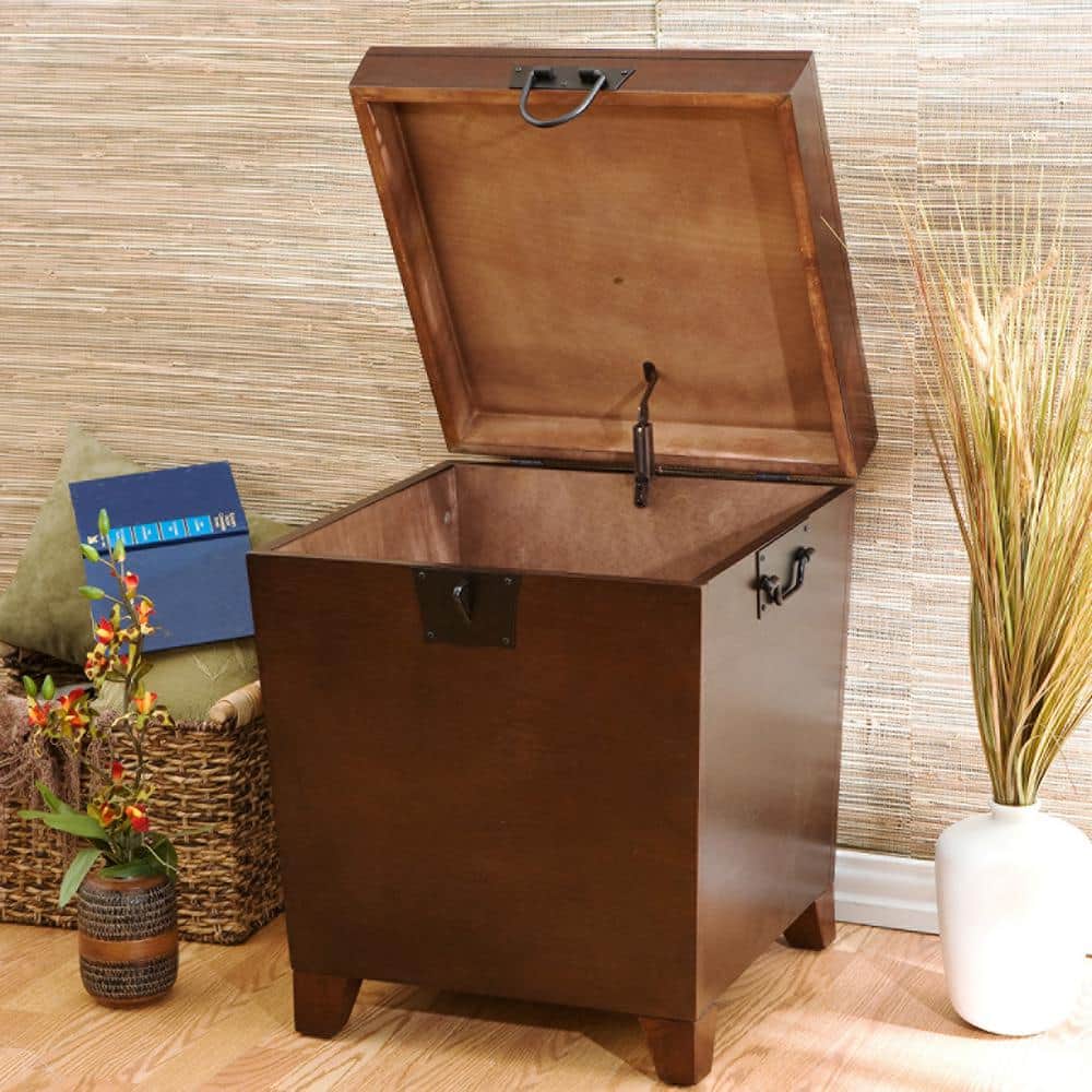 Pyramid Espresso Trunk End Table - thumbnail 5