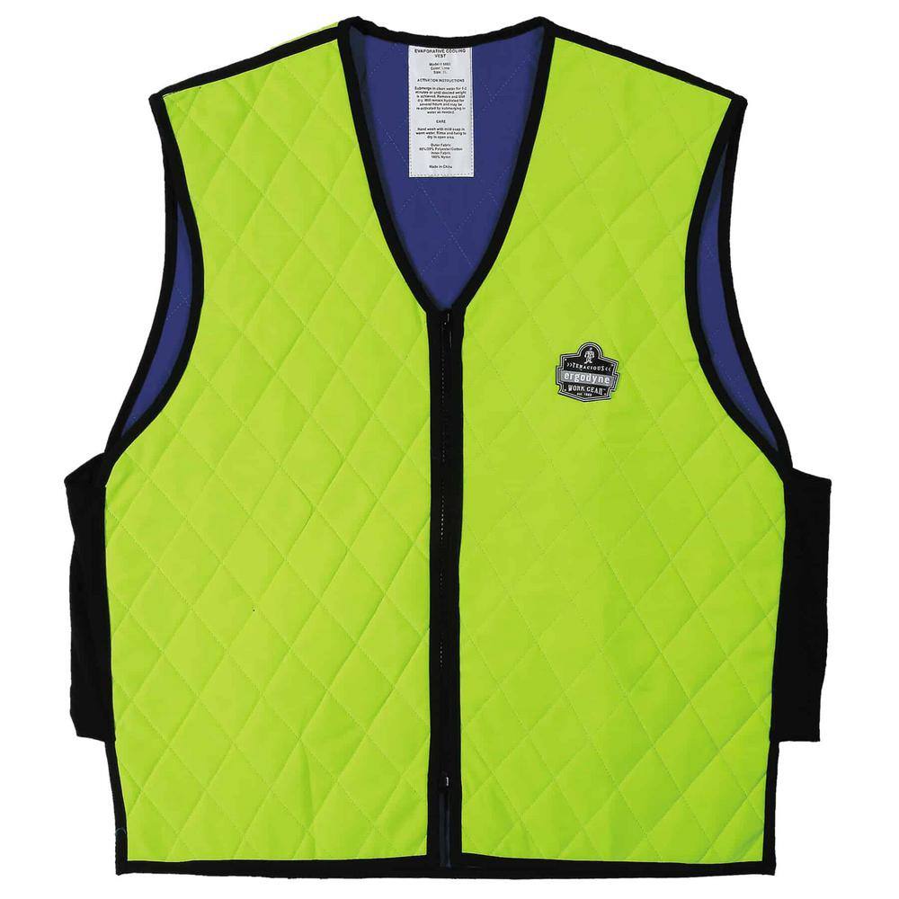 Ergodyne Economy Vest Unisex Adult Hook & Loop Closure Lime, 4X-Large-5X- Large