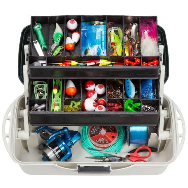 Wakeman Outdoors 2-Tray Tackle Box Organizer 75-MJ2075 - The Home Depot
