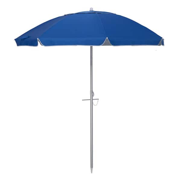Tatayosi 6.5 ft. Heavy-Duty Market Outdoor Umbrella with Tilt Mechanism, Sapphire Blue