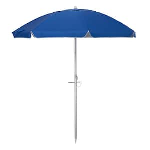 7 ft. Heavy-Duty Market Outdoor Umbrella with Tilt Mechanism, Sapphire Blue