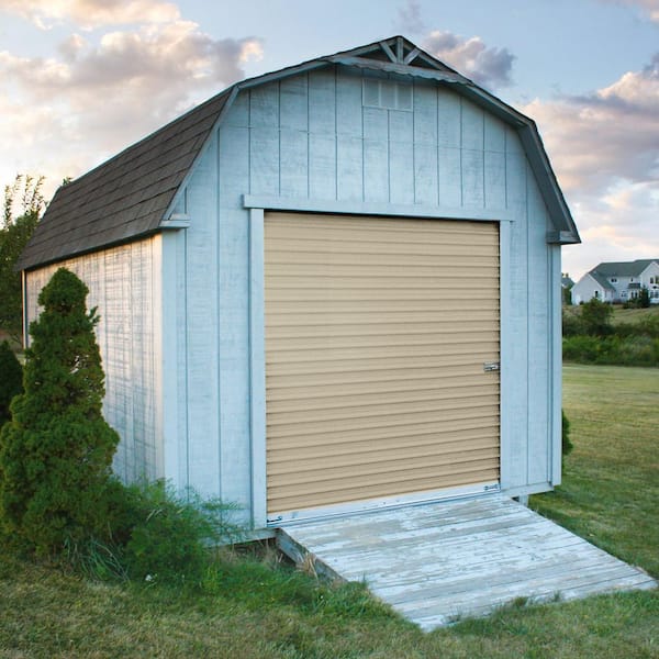 rolloです Clopay Roll-Up 4 ft. x 7 ft. Non-Insulated Light Stone Roll