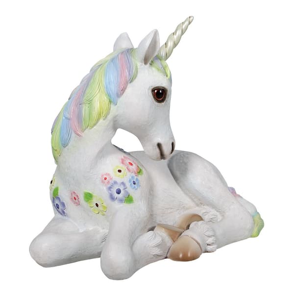Design Toscano 20 In H Sparkle The Mystical Magical Resting Unicorn Statue Ne170215 Home Depot Mystical Magical Resting Unicorn Statue, Unicorn Garden Statue Uk
