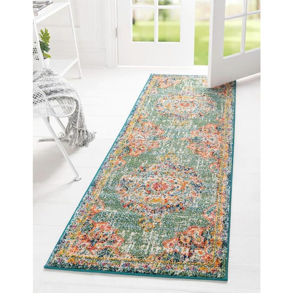 Penrose Alexis Green 2' 0 x 8' 0 Area Rug
