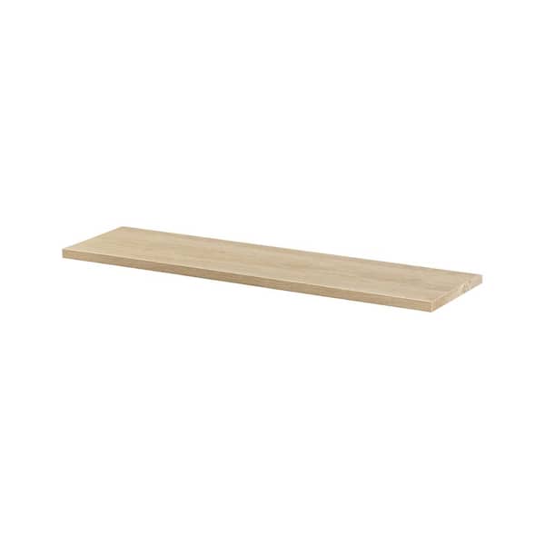 Dolle LITE FEELWOOD 23.6 in. W x 5.9 in. D x 0.75 in. Oak Sand Decorative Wall Shelf without Brackets