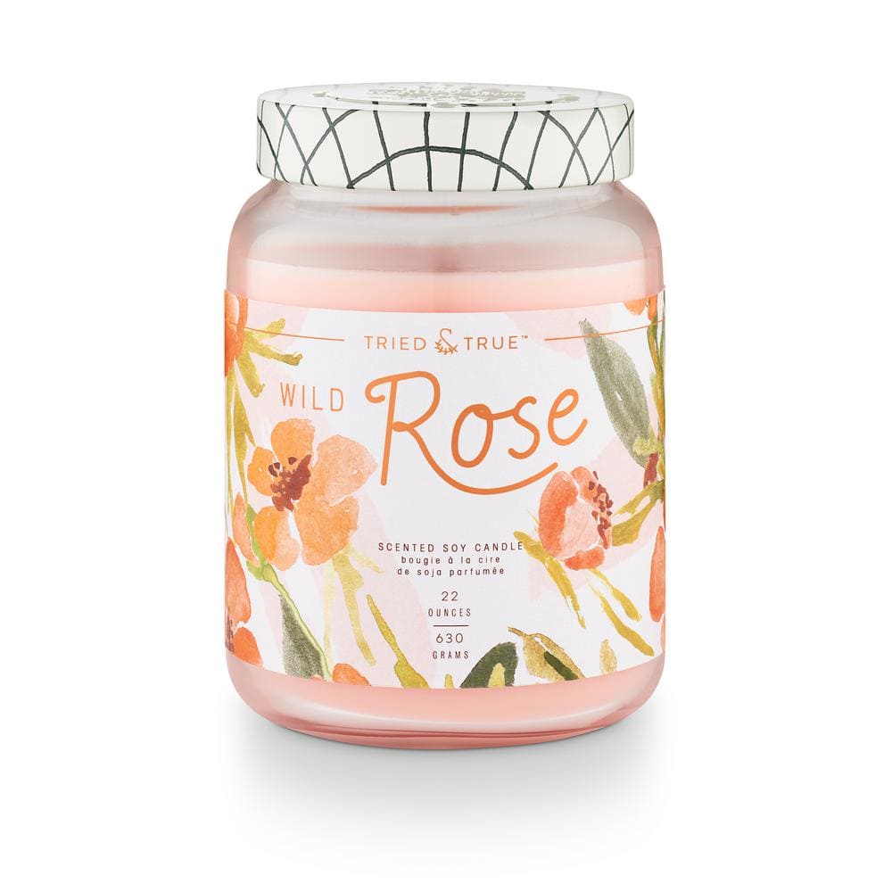 22.2 fl. oz. Wild Rose XLarge Jar Scented Candle 1-Pack
