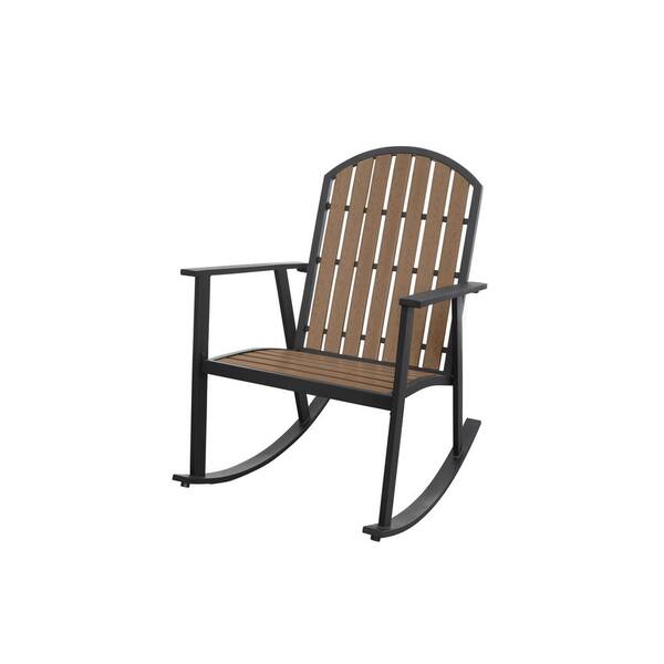 Unbranded Shoreline Natural Metal Outdoor Rocking Chair