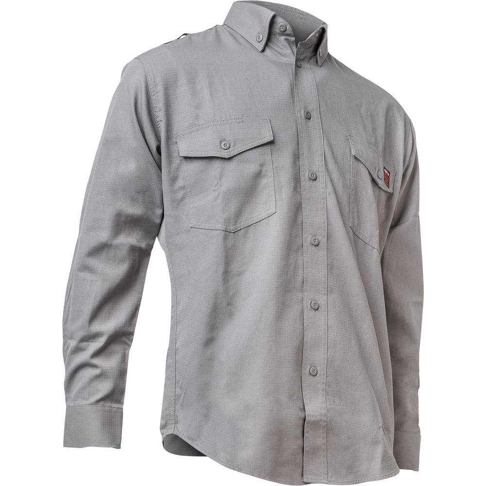 トップス I am dork flap pocket work shirt grey pip-men-s-button-up-shirts-385