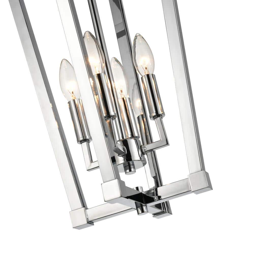 Chrome 11" LED and Incandescent Island Pendant Light