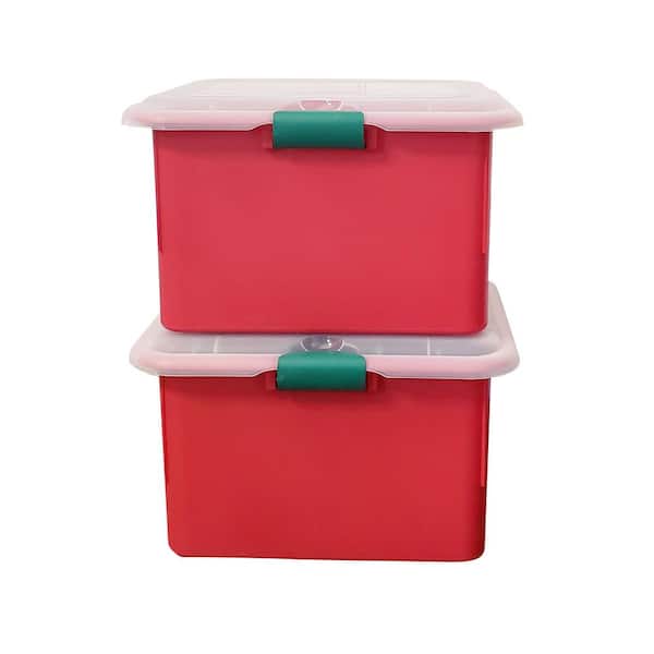 Green Christmas Light Storage Reels with Red Storage Bag, 4 Count
