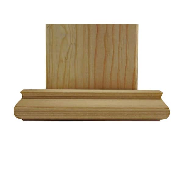 4 in. x 4 in. x 1 in. Tall Cedar Post Base Trim