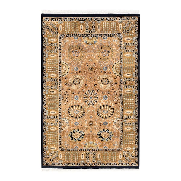 Solo Rugs Mogul One-of-a-Kind Traditional Brown 3 ft. 1 in. x 4 ft. 10 in. Oriental Area Rug