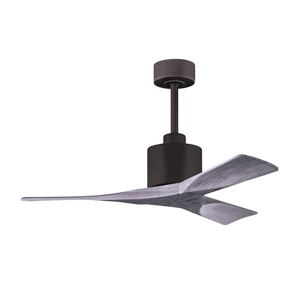 Matthews Fan Company Nan 42 in. Indoor Textured Bronze Ceiling Fan with Remote Included