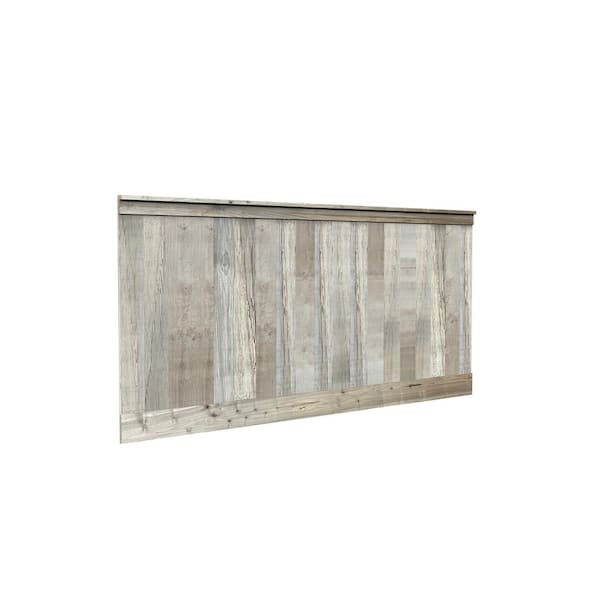 Ornamental Mouldings . 75 in. D x 44 in. W x 92 in. L Unfinished Ambrosia Maple Wood Sidney Wainscot Kit Panel Moulding