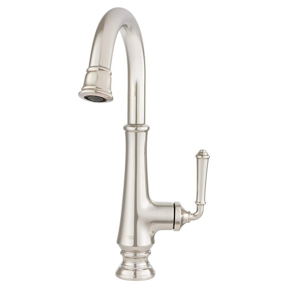Delancey Single-Handle Bar Faucet with Pull-Down Spray in Polished Nickel