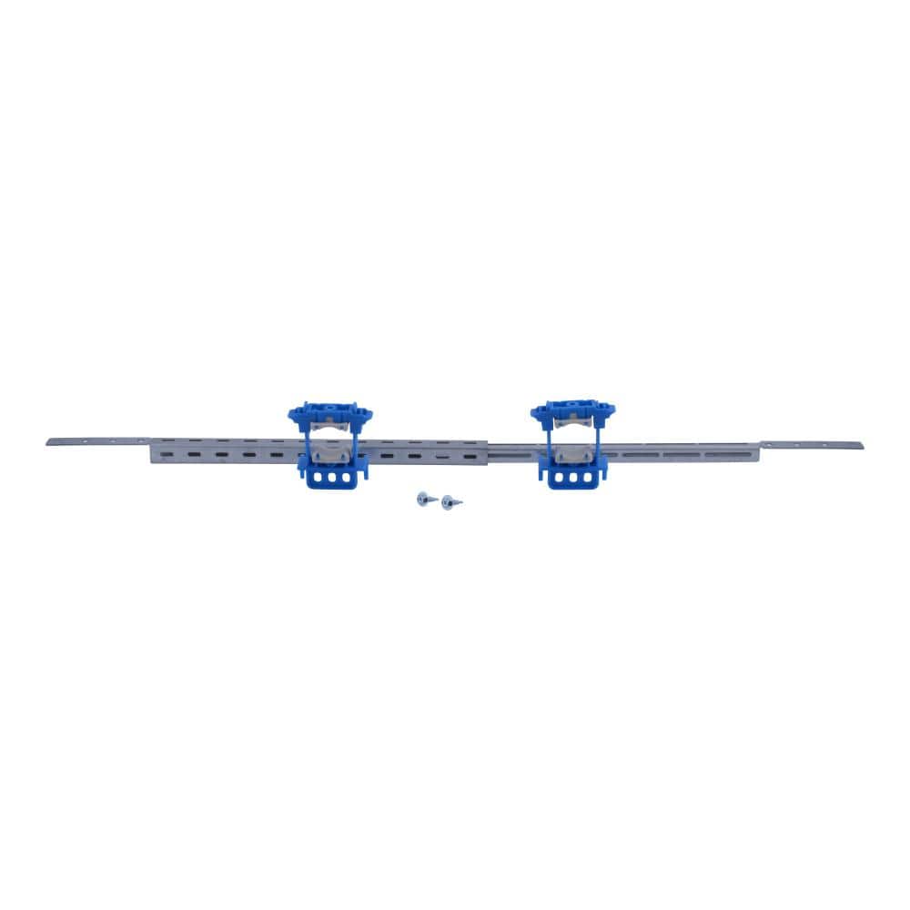 Adjustable Silver Steel Pipe Support Bracket with Clamps