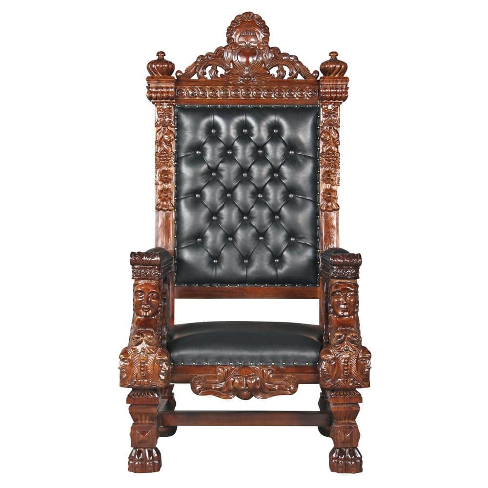Design Toscano The Carlisle Louis XV Walnut Brown Arm Chair (Set of 2)  AF91945 - The Home Depot