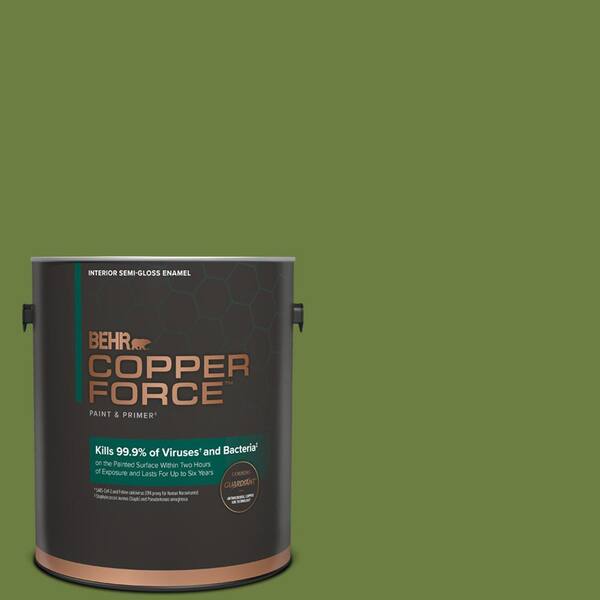 COPPER FORCE 1 gal. M3607 Rockwall Vine SemiGloss Enamel Virucidal