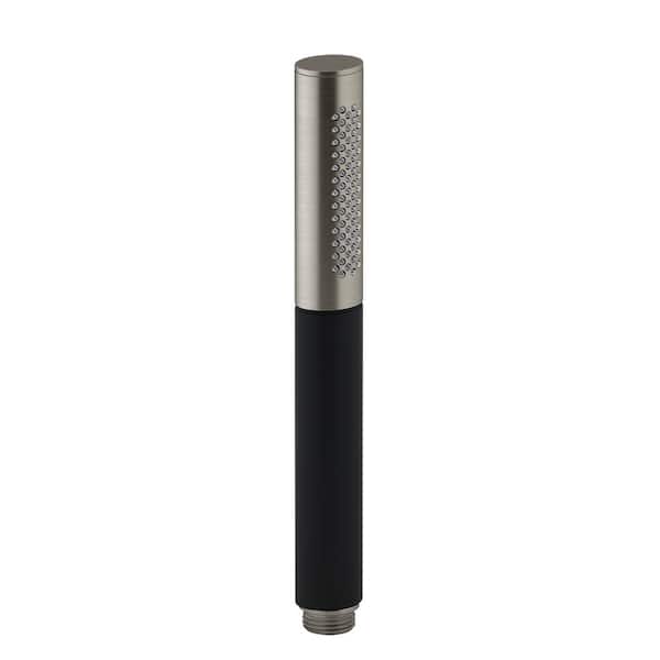 KOHLER Shift Ellipse 2-Spray Patterns 1.1 in. Single Wall Mount Handheld Shower Head in Polished Nickel with Metallic Handle