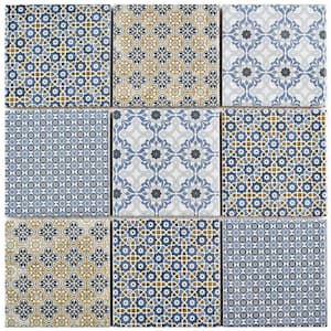 Classico 4 in. Square Mix 11-5/8 in. x 11-5/8 in. Porcelain Mosaic Tile (9.6 sq. ft./Case)