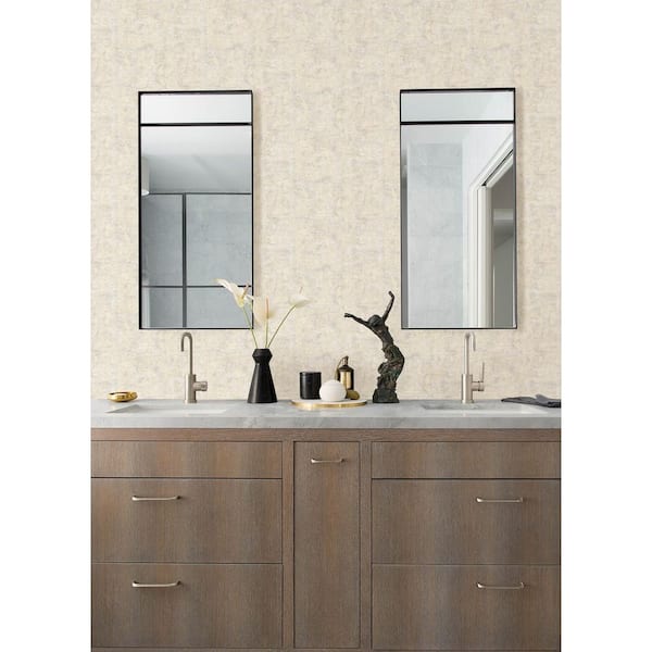 White Masonry Ivory Stone Wallpaper Sample