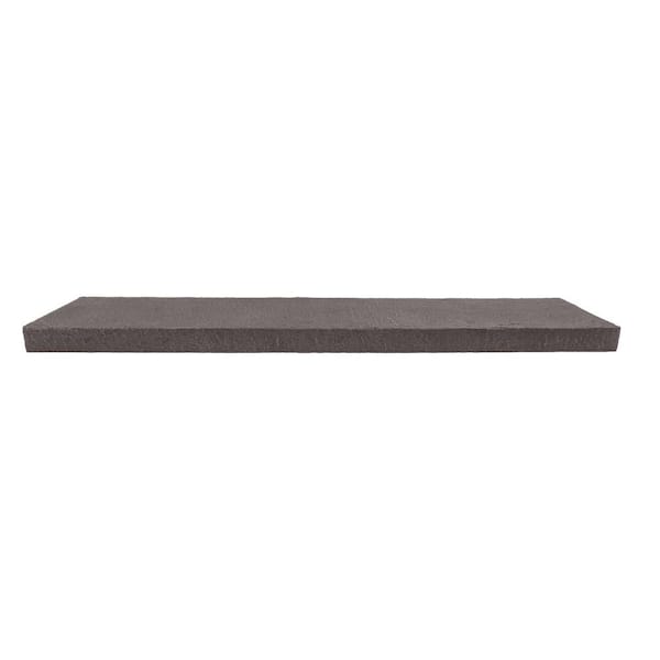 48 in. x 10 in. Coffee Stacked Stone Faux Stone Siding Wall Cap