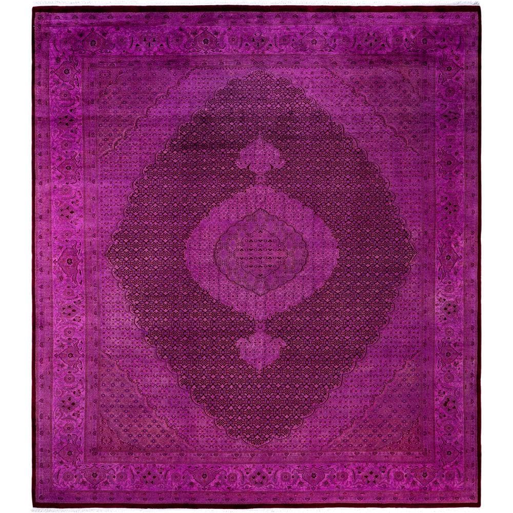 Fine Vibrance Purple 9 X 12 Hand-Knotted Wool Indoor Area Rug price history on PriceWatchPro