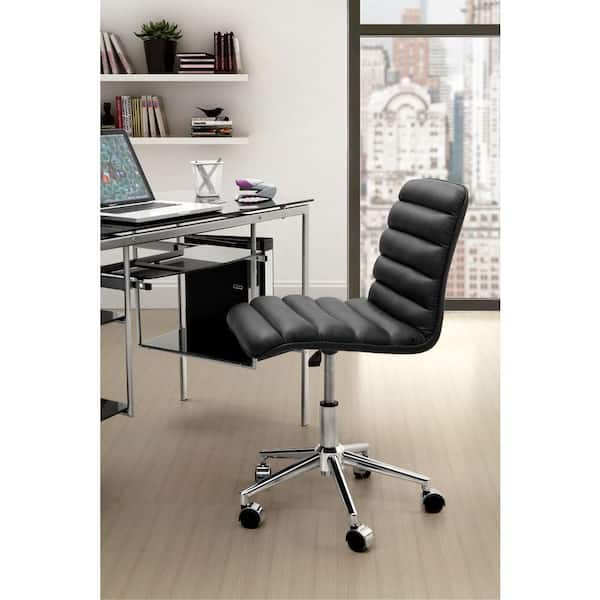 ZUO Admire Black Leatherette Office Chair
