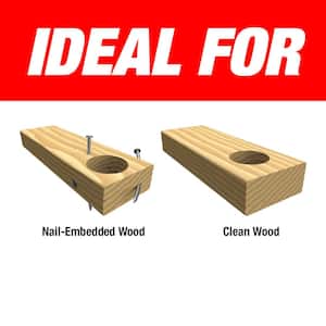 1 in. x 13 in. Auger Bit for Wood and Nail-Embedded Wood