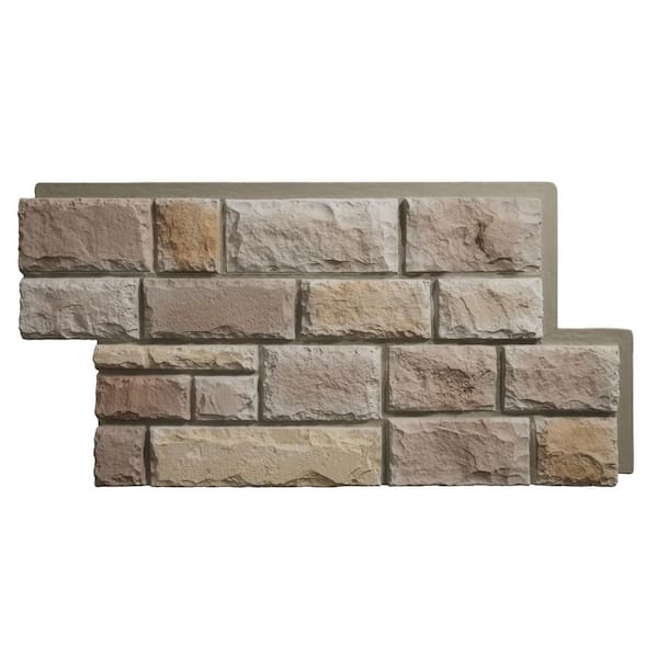 Ekena Millwork Everstone Regal Faux Stone 47.75 in. x 24.75 in. Polyurethane Siding