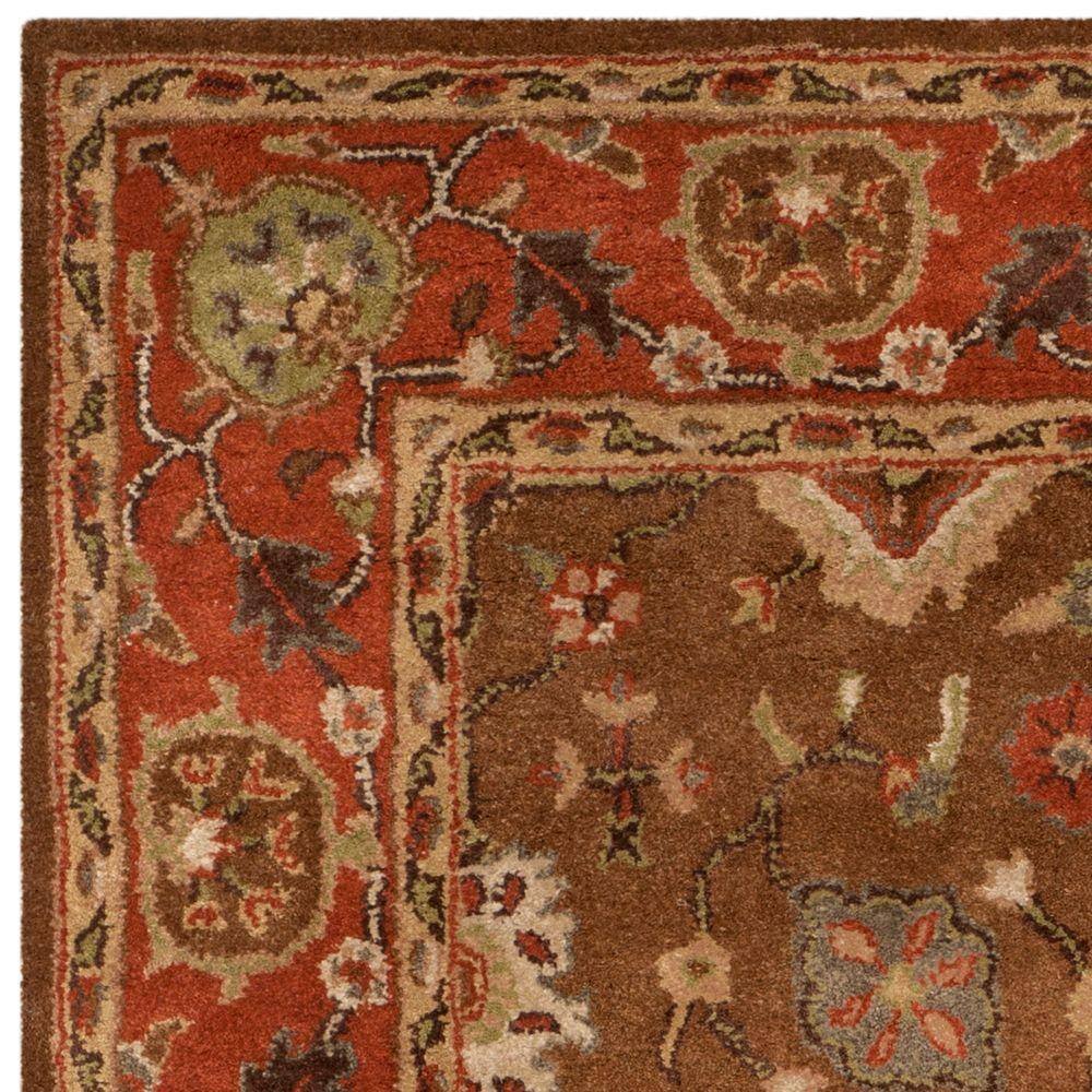 Handmade Red Wool Tufted 6' x 9' Area Rug