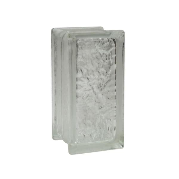 Pittsburgh Corning IceScapes 8 in. x 4 in. x 4 in. Glass Block (12 - Case)